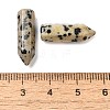 Natural Dalmatian Jasper Pointed Pendants G-C158-05B-3