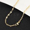 Brass Oval Link Chains Necklace for Women NJEW-P265-25G-1