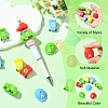 16Pcs 3 Styles Silicone Beads SIL-CJ0003-14-3