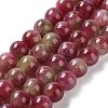 Dyed Natural Malaysia Jade Beads Strands G-G021-02A-01-1