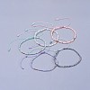 Adjustable Nylon Thread Braided Beads Bracelets BJEW-JB04374-1