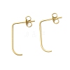 304 Stainless Steel Stud Earrings for Women EJEW-U020-11G-1