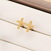 304 Stainless Steel Stud Earrings X-QC0193-2
