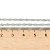 304 Stainless Steel Singapore Chain Necklaces NJEW-Z084-02P-01-5