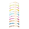 11Pcs Natural Persian Jade Round Beaded & Dyed Synthetic Turquoise Beaded Stretch Bracelets BJEW-JB12005-2