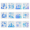 Large Plastic Reusable Drawing Painting Stencils Templates Sets DIY-WH0172-115-1