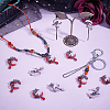 20Pcs 2 Colors Alloy Rhinestone Pendants FIND-PH0026-14-2