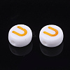 Initial Acrylic Beads OACR-E001-20U-2