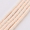 Handmade Polymer Clay Bead Strands CLAY-T002-4mm-76-1