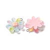 Transparent Resin Pendants RESI-A046-05C-3