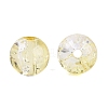 Transparent Spray Painting Crackle Glass Beads GLAA-L046-01B-10-2