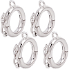 4Pcs 925 Sterling Silver Twister Clasps STER-BBC0009-18-8