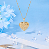 304 Stainless Steel Heart Locket Pendant Necklaces for Photo NJEW-WH0020-97D-4