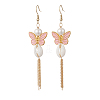 Alloy Enamel Dangle Earrings EJEW-JE07227-3