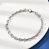 201 Stainless Steel Cuba Style Chian Bracelet for Men LS-BJEW-B138-06P-01-2