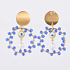 Dangle Stud Earrings EJEW-JE03683-01-2