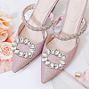 4Pcs 2 Colors Zinc Alloy Crystal Rhinestone Shoe Decoration FIND-GO0002-30-7