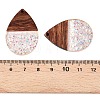 Epoxy Resin & Walnut Wood Pendants RESI-T057-11E-3