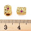 Rack Plating Brass Cubic Zirconia Beads KK-S377-17G-3