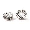 Brass Rhinestone Spacer Beads RB-A014-L6mm-01S-NF-3