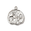 304 Stainless Steel Pendants STAS-B074-08P-12-1