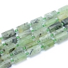 Frosted Natural Prehnite Beads Strands G-L552C-04-1