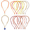 12Pcs 12 Colors Polyester & Spandex Cord Necklace Making AJEW-TAC00070-1