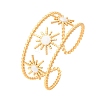 304 Stainless Steel Enamel Cuff Bangles for Women LS-BJEW-D306-06G-2