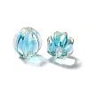 Two Tone UV Plating Rainbow Iridescent Acrylic Beads X-TACR-D010-05-4