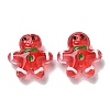 Christmas Handmade Lampwork Beads Strands LAMP-M021-02G-2