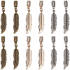 18Pcs 3 Colors Alloy Cord Ends FIND-GF0009-75-7