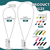 2Pcs 2 Styles Stainless Steel Perfume Bottle Necklaces NJEW-PH0001-52B-2