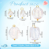 20Pcs 5 Style Natural Pearl Pendants PALLOY-PH01822-4