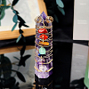 Chakra Natural Amethyst Pointed Prism Bar Home Display Decorations G-PW0007-110G-1