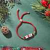Christmas Handmade Glass Seed Beaded Slider Bracelets BJEW-MZ00226-03-1
