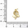 Brass with Rhinestone Pendants KK-CBAD872-01G-04-3