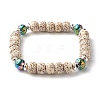 Round Bodhi Beads Stretch Bracelets Sets BJEW-JB07346-2