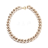 CCB Plastic& Acrylic Curb Chain Necklace & Dangle Stud Earrings SJEW-JS01233-03-4