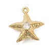 Brass Micro Pave Cubic Zirconia Pendants KK-I380-06G-1
