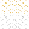 30Pcs 6 Style Brass Bead Frames KK-FH0005-61-1