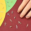 60Pcs 12 Styles Zinc Alloy Cabochons MRMJ-CJ0001-23-6