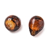 Handmade Gold Sand Lampwork Beads Strands LAMP-Q045-08A-03-3