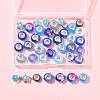 40Pcs 20 Styles Blue Series Resin European Beads RPDL-FS0001-02-7