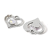 UV Plating Alloy Glass Pendants FIND-K032-11P-2