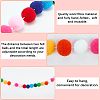 Cotton Christmas Pompom Ball String Ornaments AJEW-WH20020-101F-6