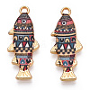 Alloy Enamel Pendants FIND-C037-16G-1-3