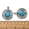 Synthetic Blue Turquoise Pendants G-Q158-03S-3