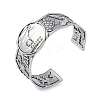 Constellation Alloy Open Cuff Bangles for Women Men LS-BJEW-C064-01AS-11-1