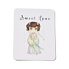 Rectangle Paper Hair Clip Display Cards CDIS-C004-03D-2