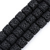 Synthetic Lava Rock Beads Strands G-S359-171G-1